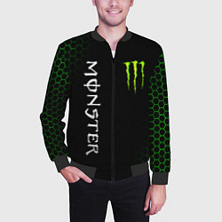 Бомбер мужской MONSTER ENERGY, цвет: 3D-черный — фото 2
