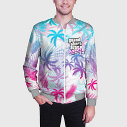 Бомбер мужской GTA VICE CITY, цвет: 3D-меланж — фото 2