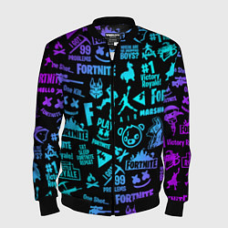 Бомбер мужской FORTNITE, цвет: 3D-черный