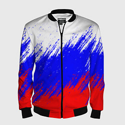 Бомбер мужской Россия, цвет: 3D-черный