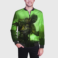 Бомбер мужской DARK SOULS, цвет: 3D-черный — фото 2