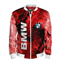 Бомбер мужской BMW FIRE, цвет: 3D-белый