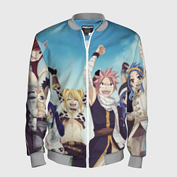 Бомбер мужской FAIRY TAIL ХВОСТ ФЕИ, цвет: 3D-меланж