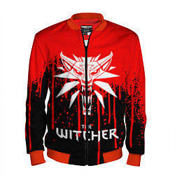 Бомбер мужской The Witcher, цвет: 3D-красный
