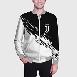 Бомбер мужской JUVENTUS, цвет: 3D-меланж — фото 2