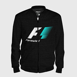 Бомбер мужской Formula 1, цвет: 3D-черный