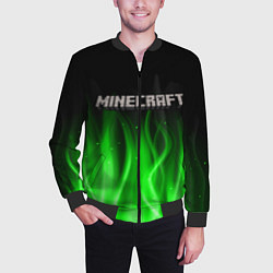 Бомбер мужской MINECRAFT, цвет: 3D-черный — фото 2