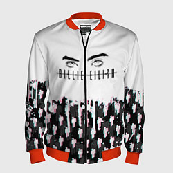 Бомбер мужской BILLIE EILISH GLITCH, цвет: 3D-красный
