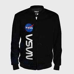 Бомбер мужской NASA НАСА, цвет: 3D-черный