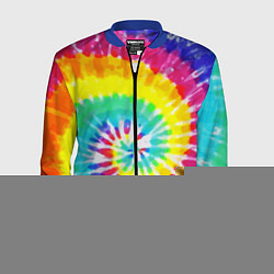 Бомбер мужской TIE-DYE СТЕНА, цвет: 3D-синий