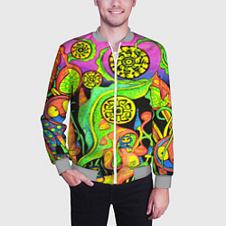 Бомбер мужской КИСЛОТА КИСЛОТНЫЙ, цвет: 3D-меланж — фото 2