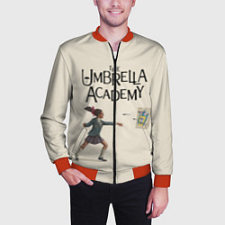 Бомбер мужской The umbrella academy, цвет: 3D-красный — фото 2