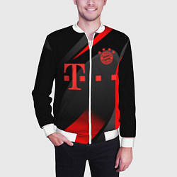 Бомбер мужской FC Bayern Munchen, цвет: 3D-белый — фото 2