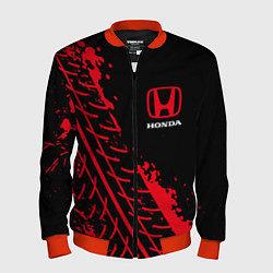 Бомбер мужской HONDA ХОНДА, цвет: 3D-красный