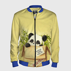 Бомбер мужской Заказывали Панду? ?, цвет: 3D-синий