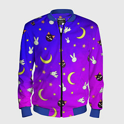 Бомбер мужской СЭЙЛОР МУН, цвет: 3D-синий