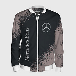 Бомбер мужской MERCEDES МЕРСЕДЕС, цвет: 3D-белый