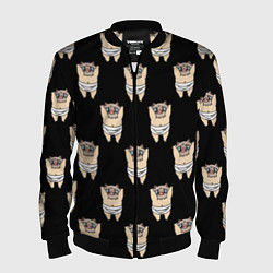 Бомбер мужской Иноске, цвет: 3D-черный