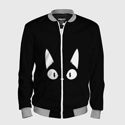 Бомбер мужской Кошачья мордочка, цвет: 3D-меланж
