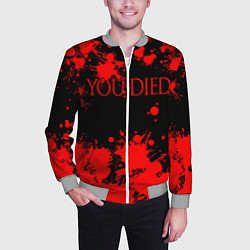 Бомбер мужской DARK SOULS, цвет: 3D-меланж — фото 2