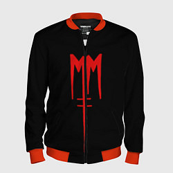 Бомбер мужской Marilyn Manson, цвет: 3D-красный