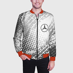 Бомбер мужской Mercedes-Benz, цвет: 3D-красный — фото 2