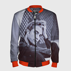 Бомбер мужской Роберт Паттинсон, цвет: 3D-красный