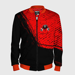 Бомбер мужской КОРОЛЬ И ШУТ, цвет: 3D-красный