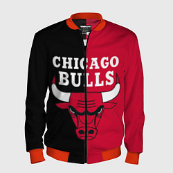 Бомбер мужской Чикаго Буллз, цвет: 3D-красный