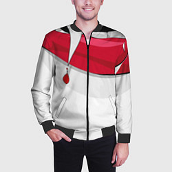 Бомбер мужской Губы, цвет: 3D-черный — фото 2