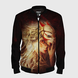 Бомбер мужской Кицуне, цвет: 3D-черный