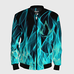 Бомбер мужской ASSASSINS CREED VALHALLA, цвет: 3D-черный