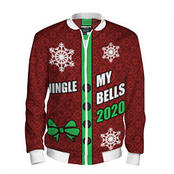 Бомбер мужской Jingle My Bells 2020, цвет: 3D-белый