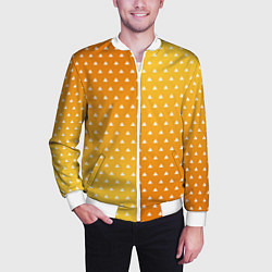 Бомбер мужской ЗЕНИЦУ КИМОНО, цвет: 3D-белый — фото 2