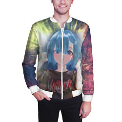 Бомбер мужской Rem Slayer, цвет: 3D-белый — фото 2