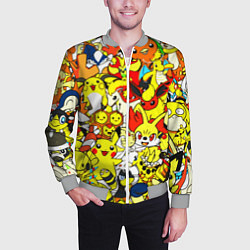 Бомбер мужской ПОКЕМОНЫ, цвет: 3D-меланж — фото 2