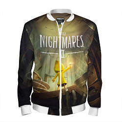 Бомбер мужской Little Nightmares 2, цвет: 3D-белый