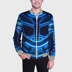 Бомбер мужской Неоновая броня Neon Armor, цвет: 3D-меланж — фото 2