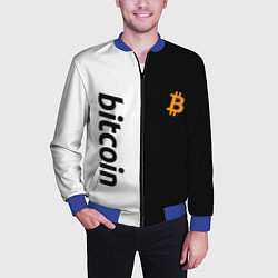 Бомбер мужской БИТКОИН BITCOIN Z, цвет: 3D-синий — фото 2