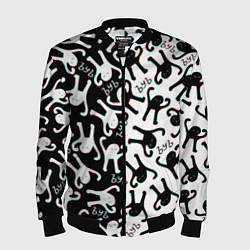 Бомбер мужской МЕМ КОТ ЪУЪ СЪУКА, цвет: 3D-черный