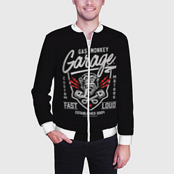 Бомбер мужской Gas Monkey Garage, цвет: 3D-белый — фото 2
