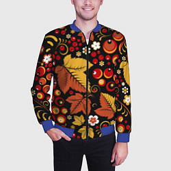 Бомбер мужской ХОХЛОМА, цвет: 3D-синий — фото 2