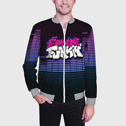 Бомбер мужской Friday Night Funkin, цвет: 3D-меланж — фото 2