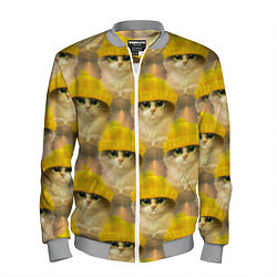 Бомбер мужской Котята, цвет: 3D-меланж