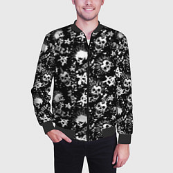 Бомбер мужской Панк, цвет: 3D-черный — фото 2