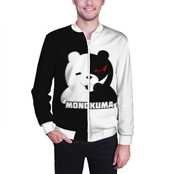 Бомбер мужской MONOKUMA МОНОКУМА BEAR, цвет: 3D-белый — фото 2