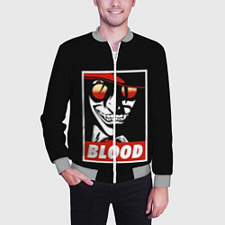 Бомбер мужской Hellsing, цвет: 3D-меланж — фото 2