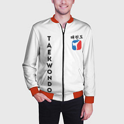 Бомбер мужской Тхэквондо Taekwondo, цвет: 3D-красный — фото 2
