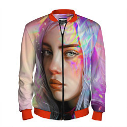 Бомбер мужской Billie Eilish, цвет: 3D-красный