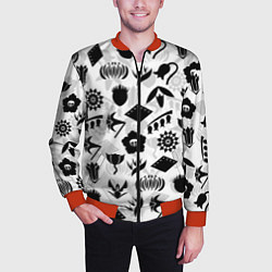 Бомбер мужской БЛИЧ КАПИТАНЫ ГОТЕЙ 13 ЭМБЛЕМЫ, цвет: 3D-красный — фото 2